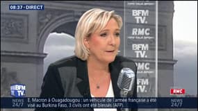 "La Banque de France est incapable de nous dire la raison pour laquelle la Société générale a clôturé le compte", dit Le Pen 