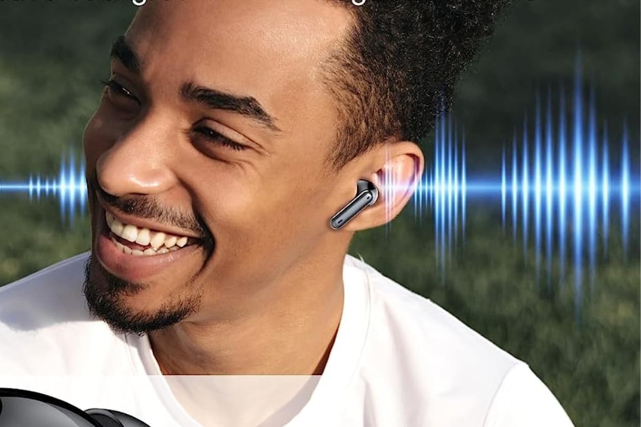 Ecouteurs sans fil avec Bluetooth - Ecouteurs sans fil pour iPhone /  Samsung