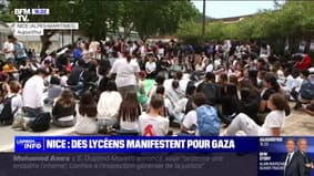 "La Palestine souffre et on est tous spectateurs de ça": des lycéens manifestent à Nice en soutien au peuple palestinien