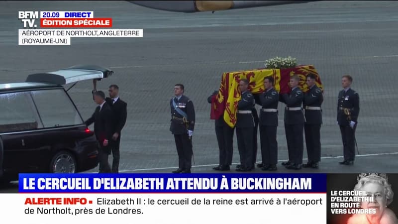 Le cercueil de la reine Elizabeth II est arrivé à Londres et va être acheminé vers Buckingham Palace
