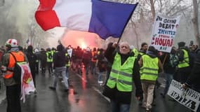 Mobilisation des gilets jaunes à Paris, le 19 janvier (photo d'illustration)