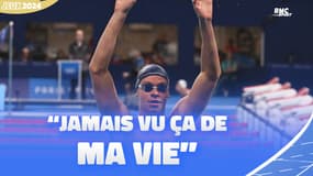 JO 2024 / NATATION : "Je n'ai jamais vu ça de ma vie" Marchand époustouflé par l'ambiance parisienne