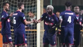 Les joueurs de Châteauroux en Coupe de France en novembre 2022