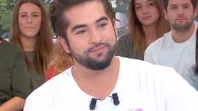 Kendji Girac sur le plateau de Clique, le 21 octobre 2018