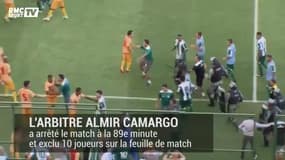 Bagarre générale hallucinante lors d'un derby au Brésil