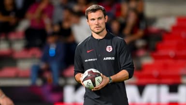 L'entraîneur de la défense du Stade Toulousain Laurent Thuery le 12 octobre 2025