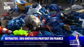 Réforme des retraites: les grévistes continuent les actions partout en France