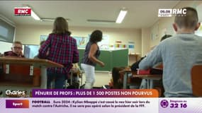 Pénurie de profs : plus de 1.500 postes non pourvus