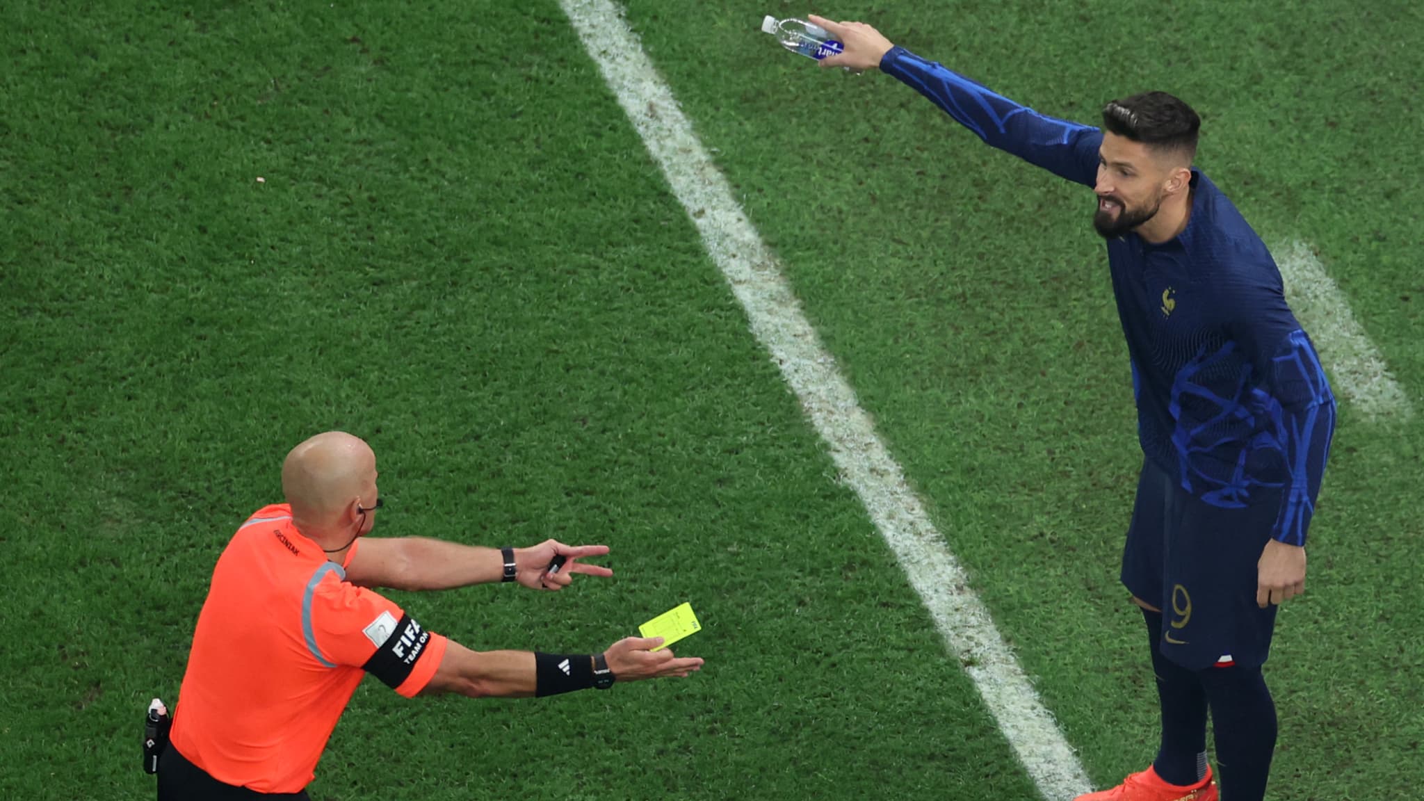 Olivier Giroud lors de la finale de la Coupe du monde contre l'Argentine, le 18 décembre 2022.