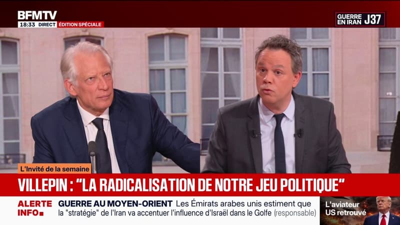 "Nous sommes menacés aujourd'hui dans notre souveraineté", déclare Dominique de Villepin, ancien Premier ministre