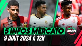Todibo, Coman, Rodrygo... Les 5 infos mercato du 9 août à la mi-journée