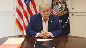 Donald Trump dans sa vidéo diffusée peu après son hospitalisation