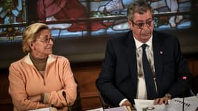 Isabelle et Patrick Balkany lors du conseil municipal de Levallois-Perret le 15 avril 2019