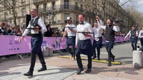 La course des cafés à Paris, le 24 mars 2024. 
