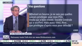 Les questions: "Débutant en Bourse, je ne sais pas quelle valeur privilégier pour mon PEA (...) Que privilégier d'après vous pour débuter ?" - 13/03