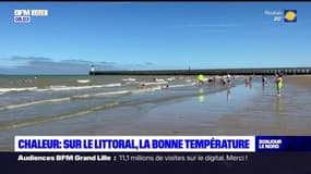 Pas-de-Calais: les vacanciers profitent des plages de la région, épargnée par la canicule