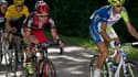 Vincenzo Nibali devant Cadel Evans et Bradley Wiggins lors du dernier Tour de France
