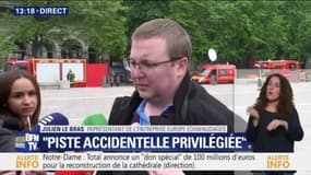 Julien Le Bras (Europe Échafaudages): "Il n'y avait absolument aucun ouvrier au moment de l'incendie" de Notre-Dame