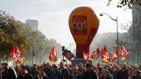 Manifestation de la CGT pour les salaires, à Paris le 27 octobre 2022 - illustration