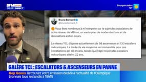 TCL: escalators et ascenseurs fréquemment en panne sur le réseau lyonnais