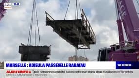 La passerelle Rabatau à Marseille disparaît le week-end du 21 août.
