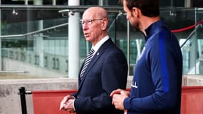 Bobby Charlton avec Gareth Southgate en 2017