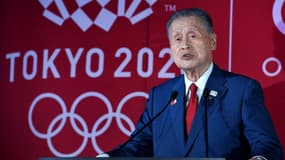 Le président du comité d'organisation des Jeux olympiques de Tokyo-2020, Yoshiro Mori, le 24 juillet 2019 à Tokyo