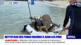 Juan-les-Pins: chaque semaine, des plongeurs nettoient les eaux de la Méditerranée