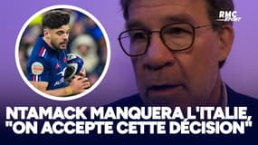 XV de France : Ntamack manquera l'Italie, "on accepte cette décision" assure Lhermet