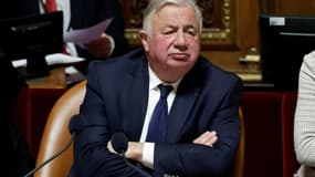 Le président du Sénat Gérard Larcher le 28 février 2024, à Paris.