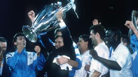 L'OM soulevant la Ligue des champions 1993