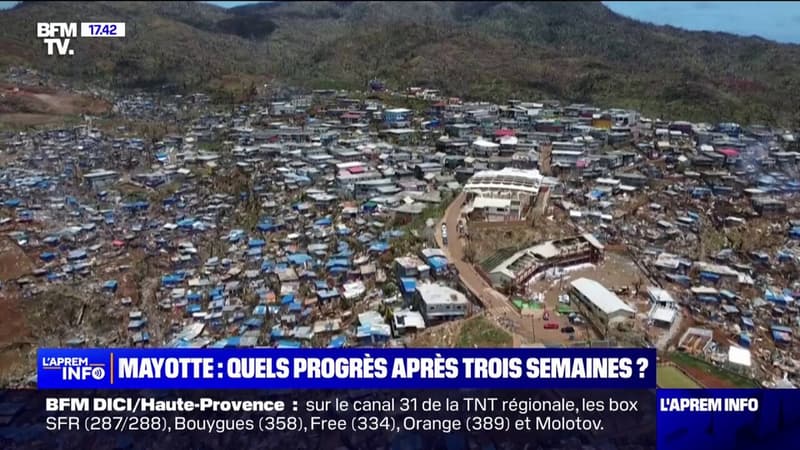 Cyclone Chido à Mayotte: 3 semaines après, l'archipel se reconstruit lentement