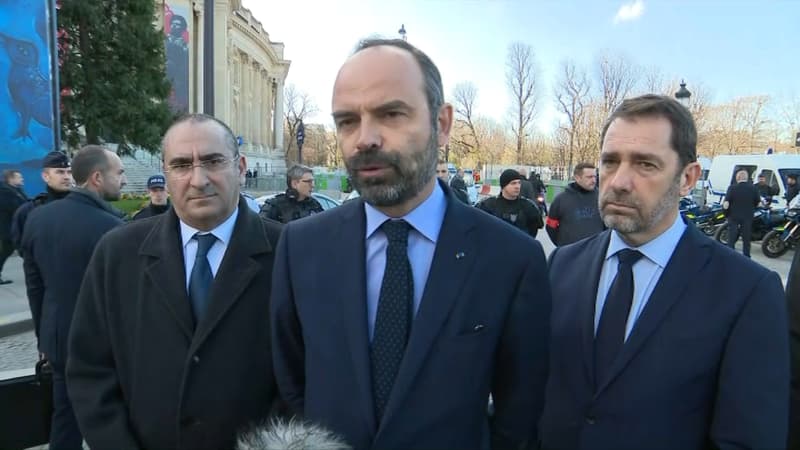 Edouard Philippe, Christophe Castaner et Laurent Nunez