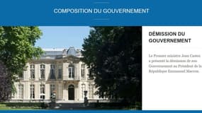 La démission de Jean Castex annoncée par erreur sur le site du gouvernement
