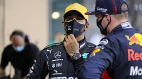 Lewis Hamilton sur le circuit de Yas Marina, à Abu Dhabi le 12 décembre 2020
