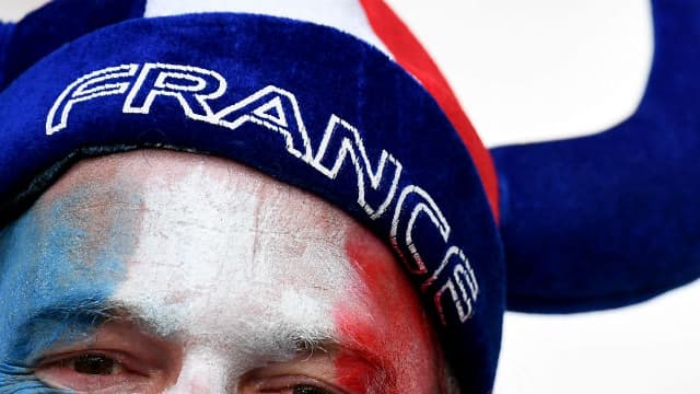 Un supporter français lors du match contre l'Albanie le 15 juin 2016