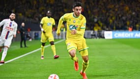 Fabien Centonze avec Nantes face à l'OL en Coupe de France, le 5 avril 2023.