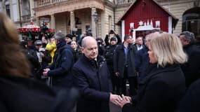 Le chancelier Olaf Scholz et la ministre de l'Intérieur Nancy Faeser à Magdebourg, le 21 décembre 2024.
