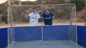 Les nouveaux maillots de l'OM pour la saison 2023-2024.