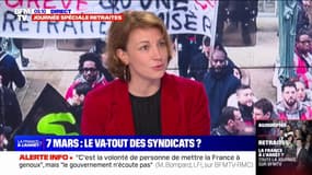 Marylise Léon, secrétaire générale adjointe de la CFDT: "On est dans un mouvement exceptionnel (...) c'est totalement aberrant qu'on ait aucune réponse du gouvernement"