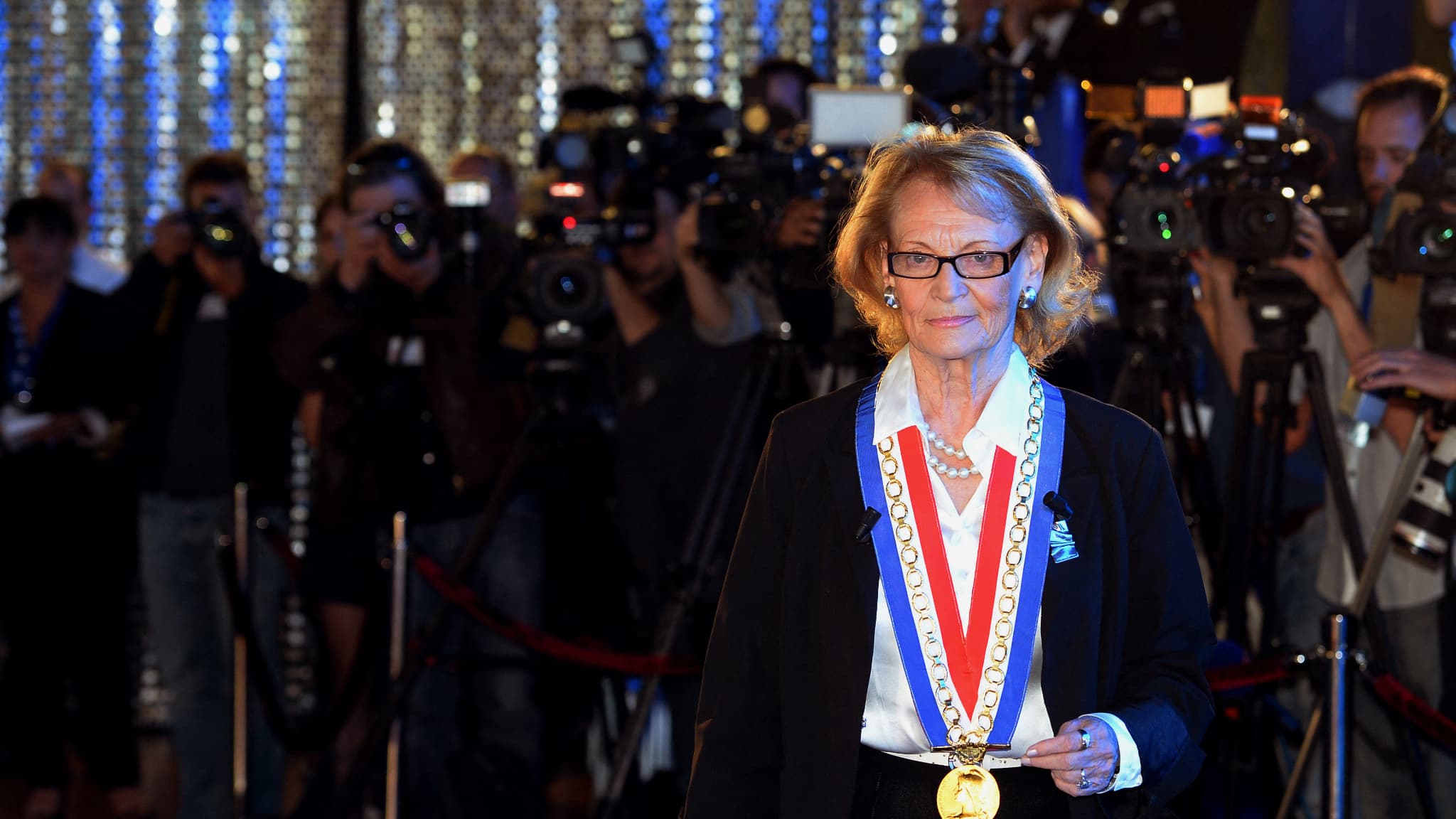 Hélène Mandroux avant la cérémonie le 19 mai 2013 à Montpellier Hélène Mandroux avant la cérémonie le 19 mai 2013 à Montpellier
