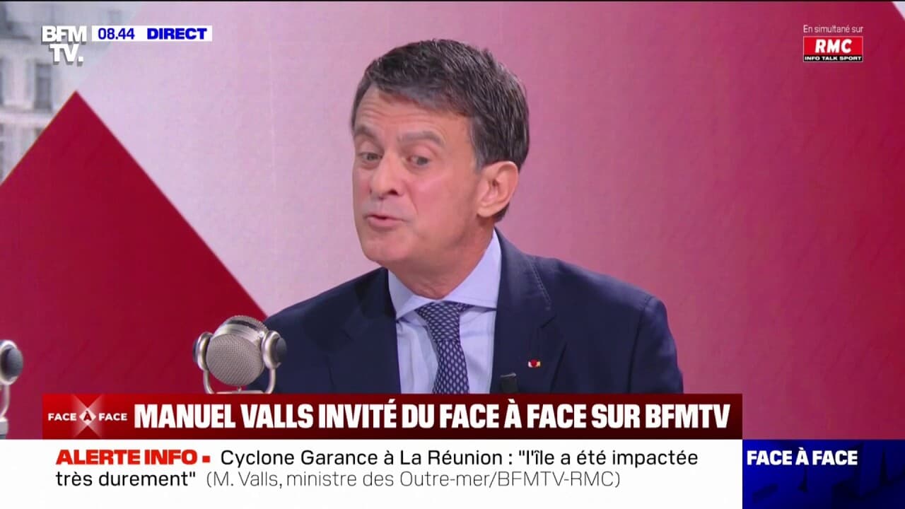 Après le passage du cyclone garance à la réunion, manuel valls rappelle 
