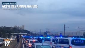 À Marseille, les ambulanciers manifestent contre la réforme du financement des transports sanitaires