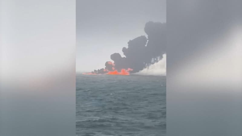 Collision en mer du Nord: l'incendie est 