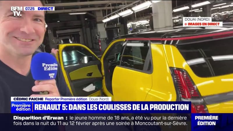 R5: Cédric Faiche visite en exclusivité l'usine de Douai où se fabrique le modèle électrique star de Renault