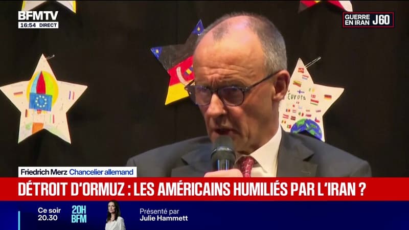Iran, Ormuz: pour le chancelier allemand, "les Américains n'ont clairement aucune stratégie"