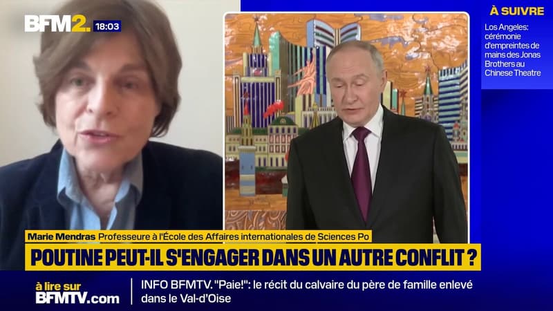 Vladimir Poutine "prêt à faire la guerre à l'Europe": Marie Mendras juge cette possibilité "improbable"