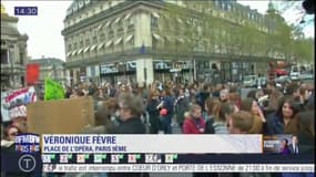 Manifestation des enseignants: plusieurs centaines de personnes défilent entre Opéra et République 