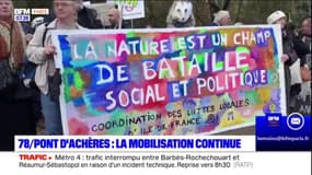Yvelines: la mobilisation continue contre le projet du pont routier d'Achères