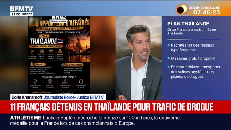 Onze Français détenus en Thaïlande depuis le début de l'été pour trafic de drogues